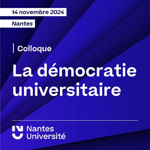 Colloque démocratie universitaire 2024